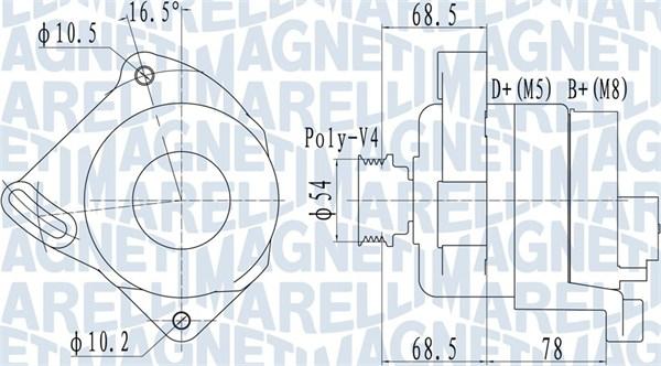 Magneti Marelli 063732094010 - Alternateur cwaw.fr