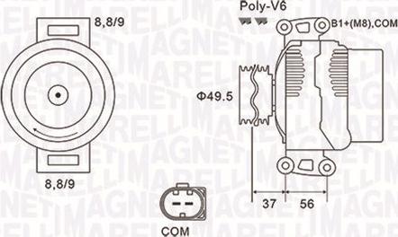 Magneti Marelli 063732038010 - Alternateur cwaw.fr