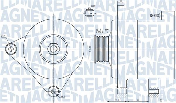 Magneti Marelli 063732101010 - Alternateur cwaw.fr