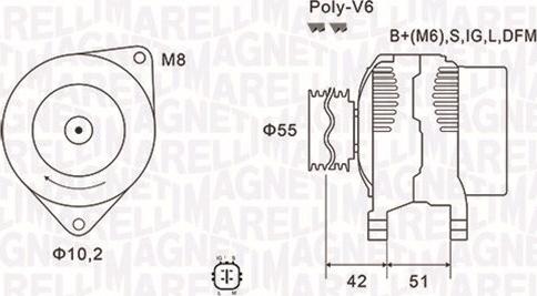 Magneti Marelli 063732126010 - Alternateur cwaw.fr