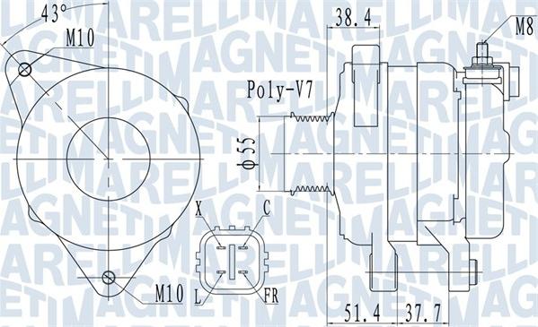 Magneti Marelli 063732121010 - Alternateur cwaw.fr