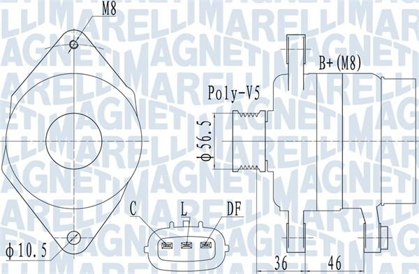 Magneti Marelli 063732127010 - Alternateur cwaw.fr