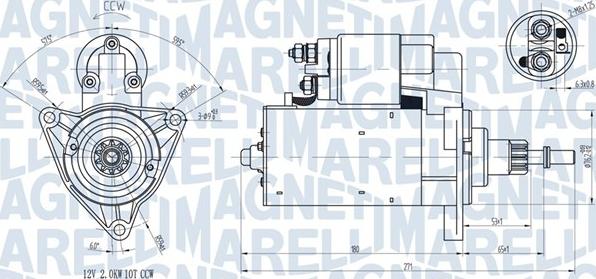 Magneti Marelli 063720598010 - Démarreur cwaw.fr