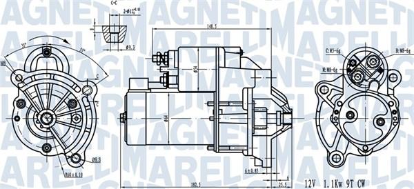 Magneti Marelli 063720581010 - Démarreur cwaw.fr