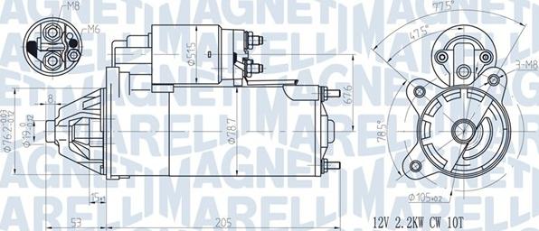 Magneti Marelli 063720613010 - Démarreur cwaw.fr