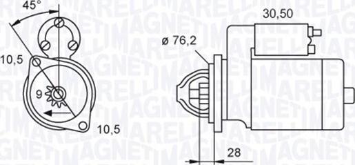 Magneti Marelli 063720040010 - Démarreur cwaw.fr