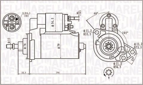 Magneti Marelli 063720295010 - Démarreur cwaw.fr