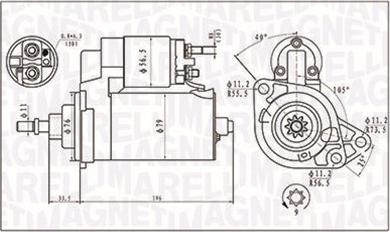 Magneti Marelli 063720713010 - Démarreur cwaw.fr