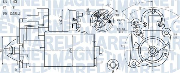 Magneti Marelli 063720784010 - Démarreur cwaw.fr