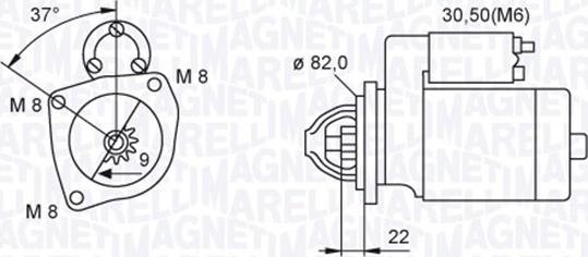 Magneti Marelli 063721449010 - Démarreur cwaw.fr