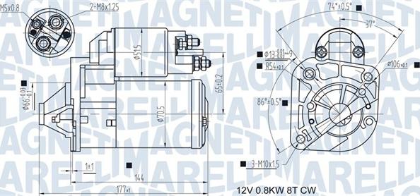 Magneti Marelli 063721442010 - Démarreur cwaw.fr