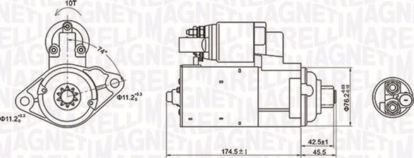 Magneti Marelli 063721409010 - Démarreur cwaw.fr