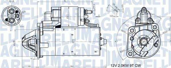 Magneti Marelli 063721408010 - Démarreur cwaw.fr