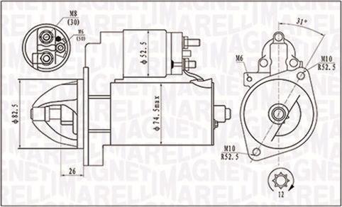 Magneti Marelli 063721410010 - Démarreur cwaw.fr