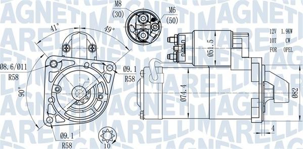 Magneti Marelli 063721428010 - Démarreur cwaw.fr