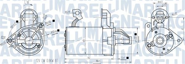 Magneti Marelli 063721422010 - Démarreur cwaw.fr