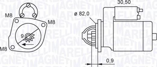 Magneti Marelli 063721552010 - Démarreur cwaw.fr