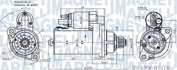 Magneti Marelli 063721508010 - Démarreur cwaw.fr