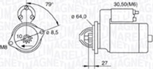 Magneti Marelli 063721511010 - Démarreur cwaw.fr