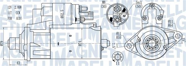 Magneti Marelli 063721584010 - Démarreur cwaw.fr