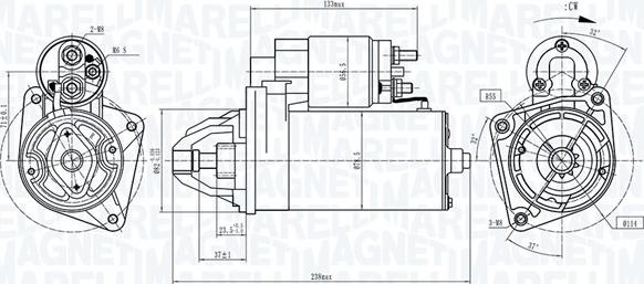 Magneti Marelli 063721687010 - Démarreur cwaw.fr