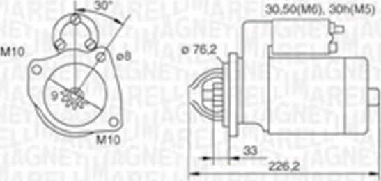 Magneti Marelli 063721067010 - Démarreur cwaw.fr