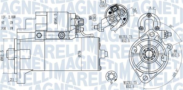 Magneti Marelli 063721165010 - Démarreur cwaw.fr