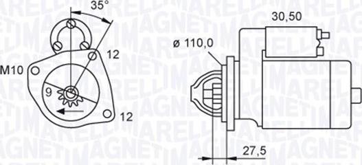 Magneti Marelli 063721118010 - Démarreur cwaw.fr