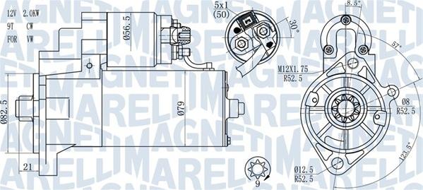 Magneti Marelli 063721187010 - Démarreur cwaw.fr