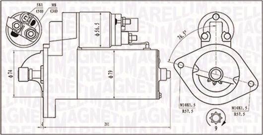 Magneti Marelli 063721135010 - Démarreur cwaw.fr