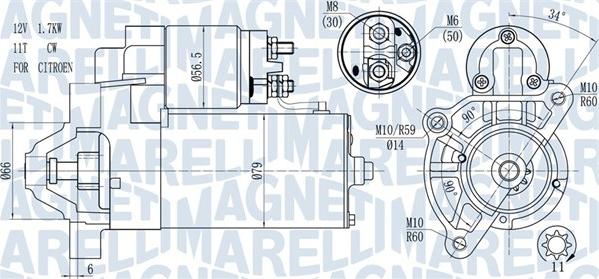 Magneti Marelli 063721177010 - Démarreur cwaw.fr