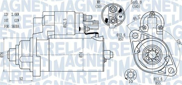 Magneti Marelli 063721393010 - Démarreur cwaw.fr