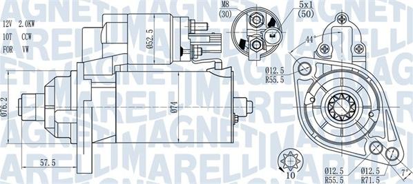 Magneti Marelli 063721397010 - Démarreur cwaw.fr