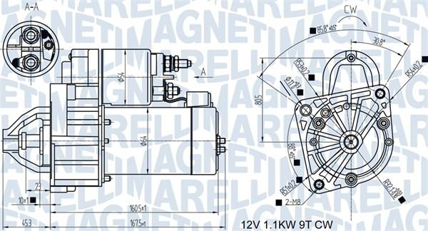 Magneti Marelli 063721345010 - Démarreur cwaw.fr