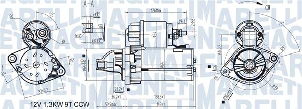 Magneti Marelli 063721346010 - Démarreur cwaw.fr