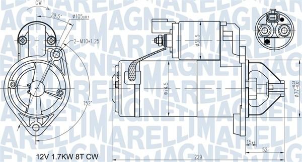 Magneti Marelli 063721365010 - Démarreur cwaw.fr