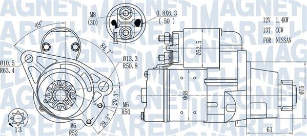 Magneti Marelli 063721306010 - Démarreur cwaw.fr