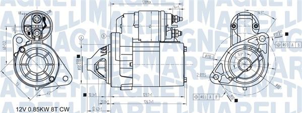 Magneti Marelli 063721307010 - Démarreur cwaw.fr