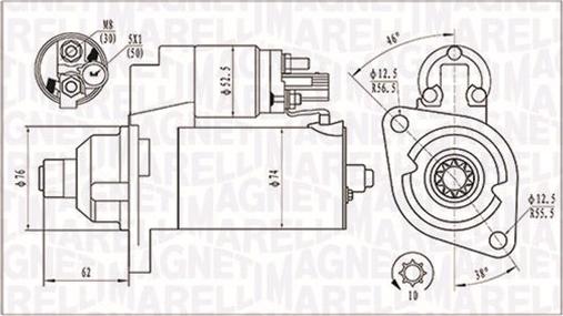 Magneti Marelli 063721323010 - Démarreur cwaw.fr