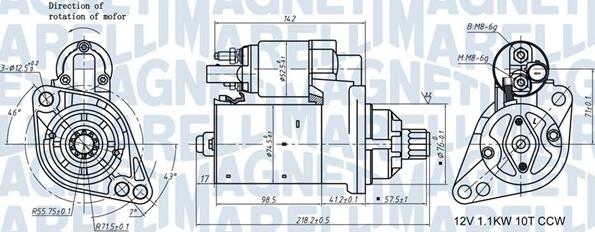 Magneti Marelli 063721322010 - Démarreur cwaw.fr