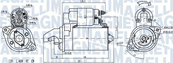 Magneti Marelli 063721256010 - Démarreur cwaw.fr