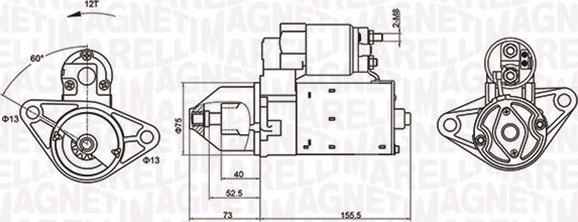 Magneti Marelli 063721253010 - Démarreur cwaw.fr