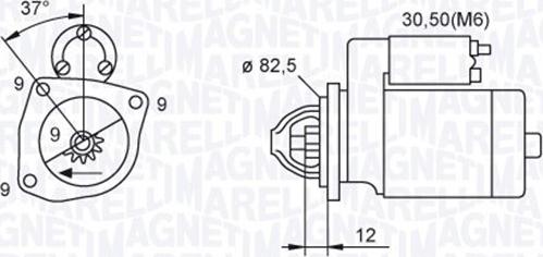 Magneti Marelli 063721264010 - Démarreur cwaw.fr