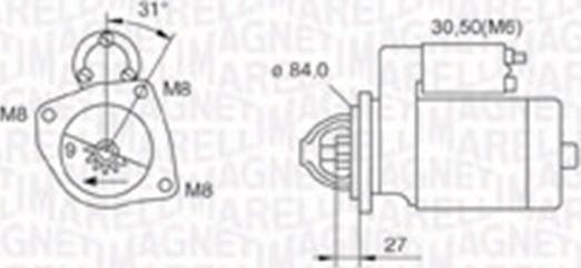 Magneti Marelli 063721203010 - Démarreur cwaw.fr