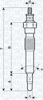 Magneti Marelli 062900092304 - Bougie de préchauffage cwaw.fr