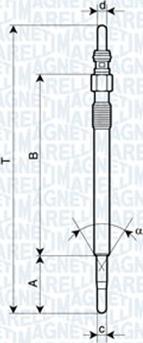 Magneti Marelli 062900047304 - Bougie de préchauffage cwaw.fr