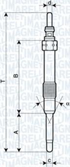 Magneti Marelli 062900053304 - Bougie de préchauffage cwaw.fr