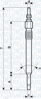 Magneti Marelli 062900057304 - Bougie de préchauffage cwaw.fr