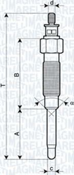 Magneti Marelli 062900069304 - Bougie de préchauffage cwaw.fr