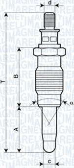 Magneti Marelli 062900005304 - Bougie de préchauffage cwaw.fr